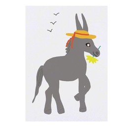 ' Donkey ' Temporary Tattoo - Water Resistant, Skin-Safe, Non-Toxic Transfer (TO00063443)