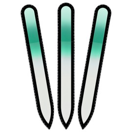 Coloured Glass Nail File with Velvet Bag, Real Toughened Glass from the Czech Republic – Lifetime Guarantee | Hand Made in the czech republic