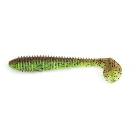 Keitech Fat Swing Impact 6.8 Inch Green Pumpkin Chartreuse