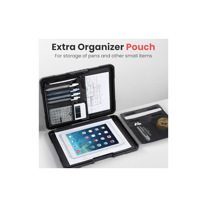 Sooez Toughest Clipboard with Storage, Internal Pen Pouch Included, Letter/
