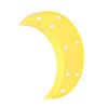 Moon Lamp Night Light 8 LED Warm White Lighting for