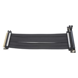 PCIE4.0 X16 Extension Cable High Speed EMI Shielding GPU Riser Cable Flexible Right Angle for RTX3090ti RTX3090 RTX3070ti RTX3070 250mm / 9.8in
