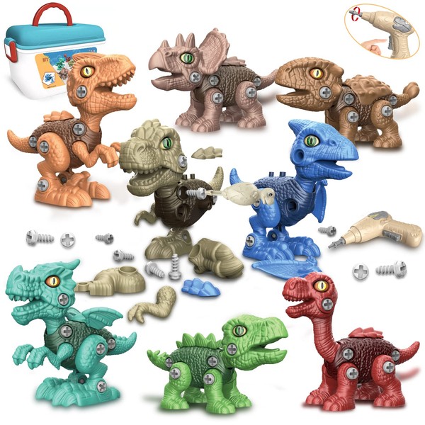 UQTOO Dinosaur Toy, For Kids, DIY Assembly, STEM Block Set,