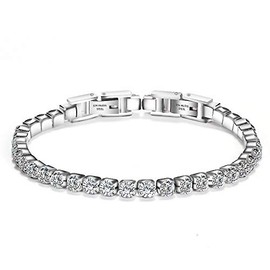 Orphelia ASG-055 Stainless Steel Tennis Bracelet, Stone Non-Precious Metal stone, Zircon