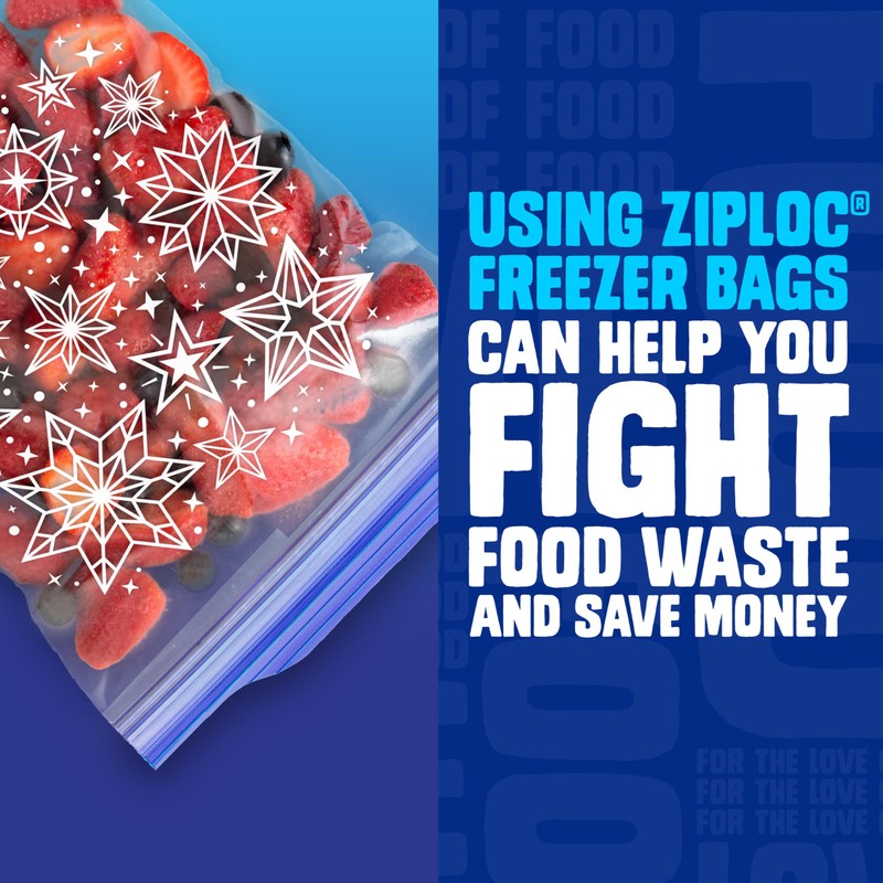 Ziploc Gallon Food Storage Freezer Bags, Grip 'n Seal Technology