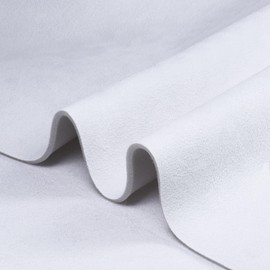 SBWLKJ Suede Auto Headliner Fabric 40" L×60" W with Foam Backing, Car Roof Upholstery Fabric, Suede Headliner Repair Material for Auto RV Boat Home DIY Project 60" Wide, White