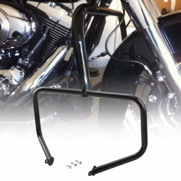 TCMT Black Engine Guard Highway Crash Bar For Harley-Davidso