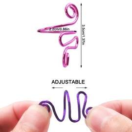 AFUNTA - 10 anillos de ganchillo ajustables para tejer dedos, ganchillo, suministros de ganchillo, soporte de hilo, contadores de puntadas para ganchillo con caja de almacenamiento