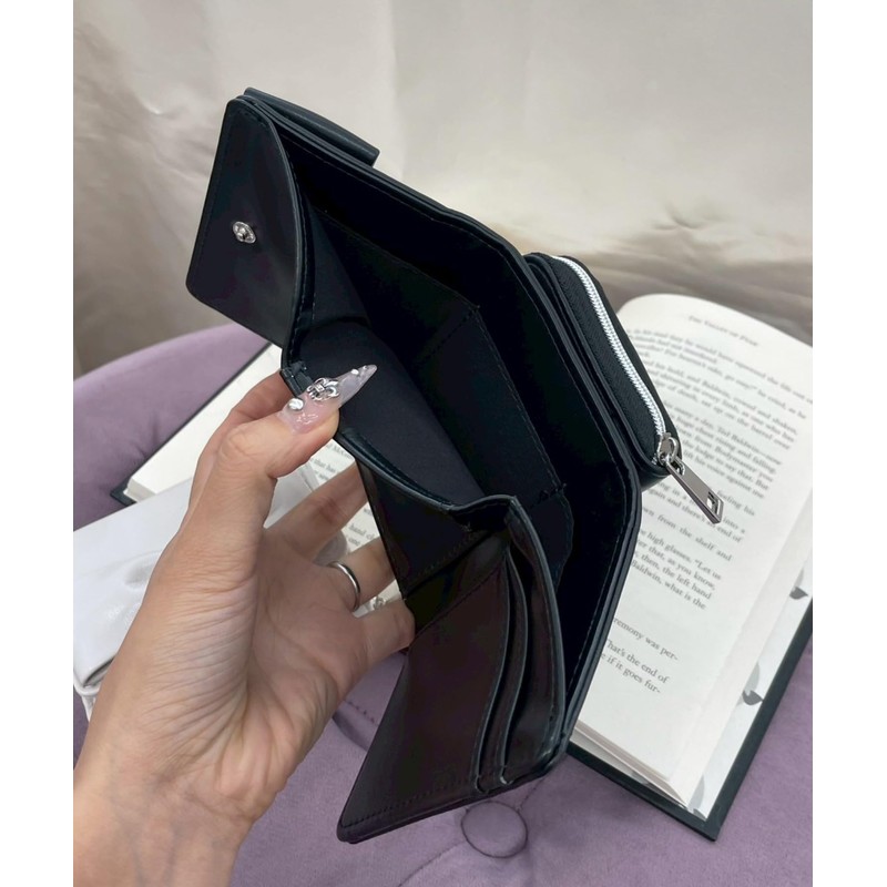 Wego Women's Big Ribbon Flap Wallet, white (off-white), Free size