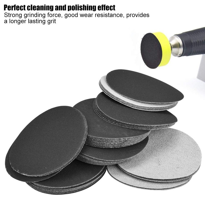 50pcs 75mm Sander Disc Hook and Loop Sanding Polishing Abrasive