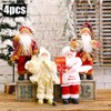 Santa Claus Plush Doll for Christmas Decor – 30cm Festive