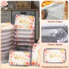 50 Pack Aluminum Pans with Lids Foil Pans with Covers