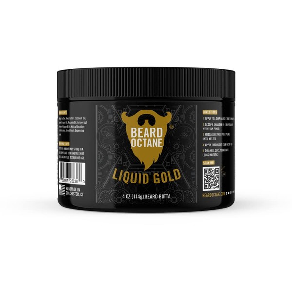 Beard Octane: Liquid Gold - Natural Beard Butter w/Shea Butter-