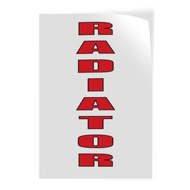 Door Decals Vertical Vinyl Stickers Multiple Sizes Radiator Auto Body Shop Car Repair Industrial Vinyl Luggage & Bumper Stickers for Cars Automotive 24x36Inches