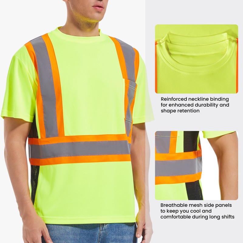 ArcRidge Reflective Safety Shirt for Men and Women - Class