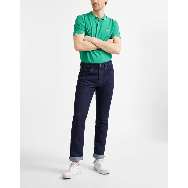 Lee Brooklyn Straight Men's Jeans, Rinse, 33W/32L