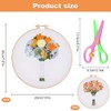 WZHHDM Embroidery Kit, 2PCS Embroidery Starter Kits, DIY Cross Stitch