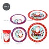 Christmas Xmas 3pcs Kids Childrens Micro Dinner Lunch Santa Festive