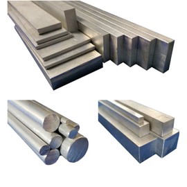 Aluminium, Solid Flat Bar Stock Metal Solid Rod, 50mm to 600mm Long (30mm x 5mm, 300mm)