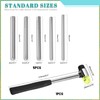 Cimeton 6PCS Manual Rivet Tool Carbon Steel Hammer Head Kit