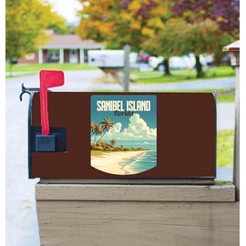 Sanibel Island Florida DesignA Souvenir Magnetic Mailbox Cover