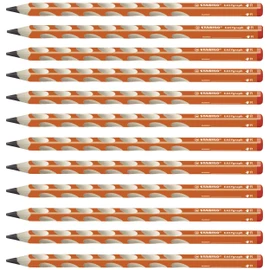 Ergonomic Graphite Pencil - STABILO EASYgraph - Right-Handed - Pack of 12 - Orange - HB
