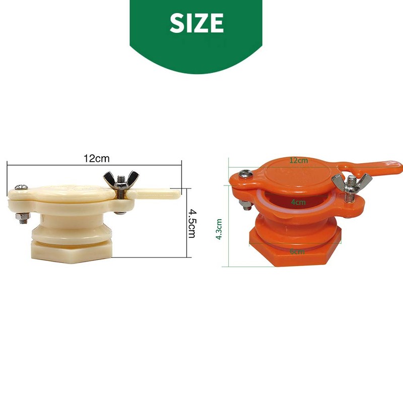 Honey Gate Valve 2pcs Extractor Tap for Honey Bucket Spout