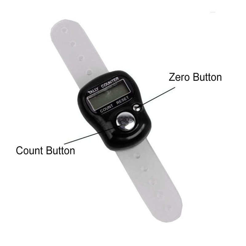 Digital lap counter, mini finger counter, electronic hand counter, finger