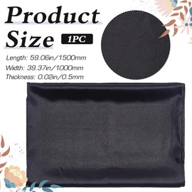 GORGECRAFT 1.5 x 1 m Black Satin Photography Background Silk Gloss Fabric Fabric Backdrop Polyester Smooth Seamless Photo Studio Prop for Jewellery Cosmetics Goods Food Photo Shoot