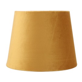 Velvet Fabric Lampshade Conical Shade, Ideal Replacement for Table Floor Lamps (Gold)