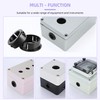 BOPOREAE 50pcs Opened Black Snap Bushing 3/8"(10mm) Mounting Dia, Plastic