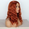 PORSMEER Auburn Red Short Curly Bob Synthetic Hair Wigs for