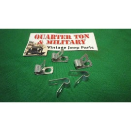 jeep Wire Clamp set of five 1/4" small style Fits Willys MB GPW CJ2A M38 jeep