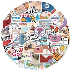 Postman Stickers|50Pcs Mailman Waterproof Vinyl Stickers for Water Bottles Cup Laptop Mobile Phone Skateboard Decals