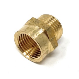 G Thread (British BSPP) Male to NPT Thread Female Pipe Fitting Adapter - Lead-Free Adapter (1/2 inch)