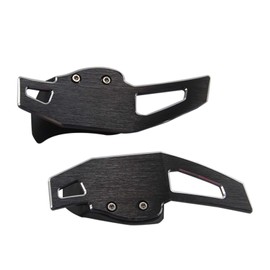 NDDHH Steering Wheel Shift Paddle For Volkswagen VW Tiguan Golf MK6 GTI Jetta MK5 Passat B6 CC Scirocco R36 R20 Steering Wheel Aluminium Shift Paddles (Color : Black)