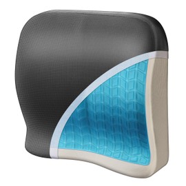 Wagan IN9112 Relax Fusion Lumbar Memory Foam and Gel Seat Cushion