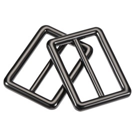 sourcing map Set of 4 Adjustable Buckle Fastener 32 mm (1.26 Inches) Metal Black