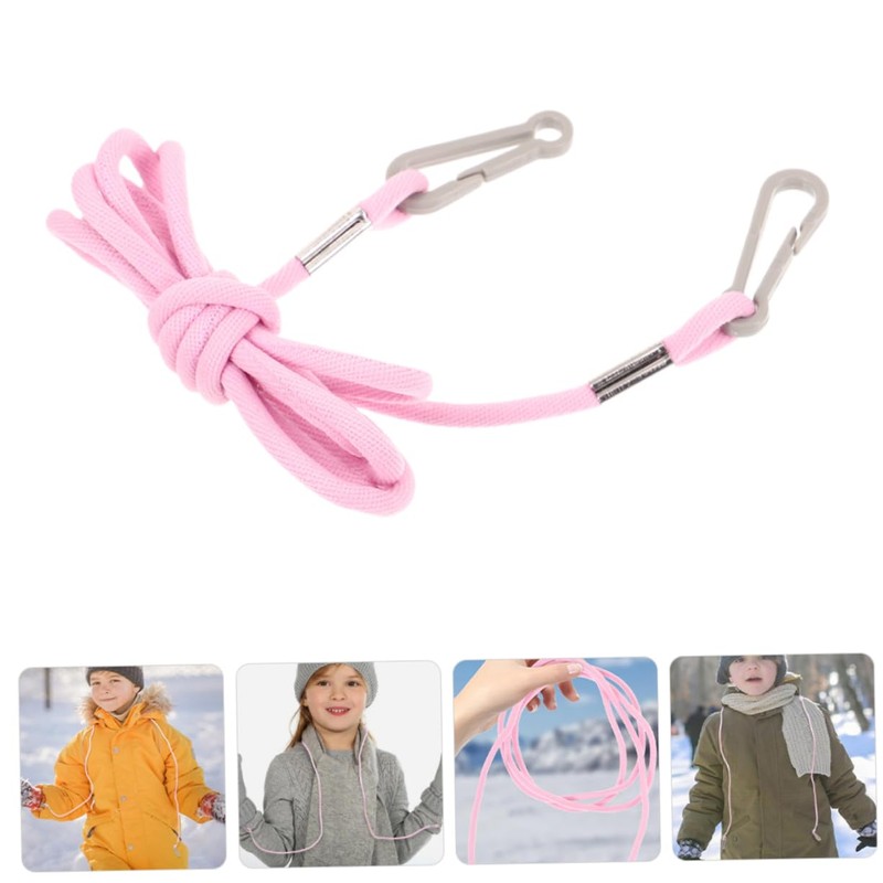 KOMBIUDA 5pcs Mitten Clips for Toddlers Elastic String Holders for