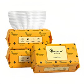 Taoluwin Soft Dry Wipes, 150 Sheets Disposable Face Towels, Dual-Textured Makeup Remover Tissues for Daily Cleansing, Dry/Wet Use, 80g/㎡