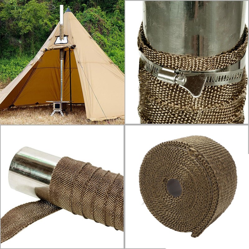 Fireproof Pipe Wrap Basalt Fiber Heat Tape, Heat Resistants Pipe