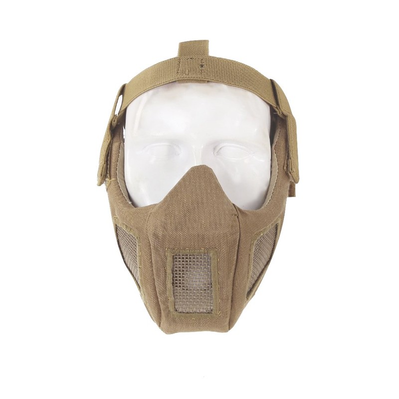Airsoft Tactical Half Face Mask V5 Conquerors Mask (Ear Protection