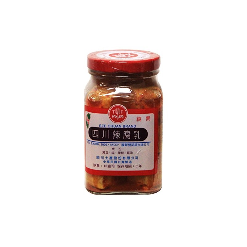 Szechuan Fermented Beancurd Tofu Spicy 10oz (pack of 3)