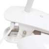Simple Designs LD2021-GRY Flexi Rounded Clip Light LED Desk Lamp,