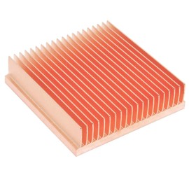 Pure Copper Heatsink 40x40x10mm / 1.57x1.57x0.39inch Radiator for 3D Printer Heat Sink Cooling CHIP IC Electronic Cooler Skiving Fin Process
