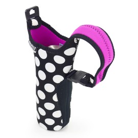 BUILT 121859 Travel Goods/Travel Accessories, Black x White, 4.7 x D 2.8 x H 13.8 inches (12 x 7 x 35 cm), Bottle Tote, 23.6 fl oz (600 ml), Big Dot