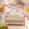 Baby Mobile Baby Bed Wind Chimes Hanging Clouds Raindrops Rainbow