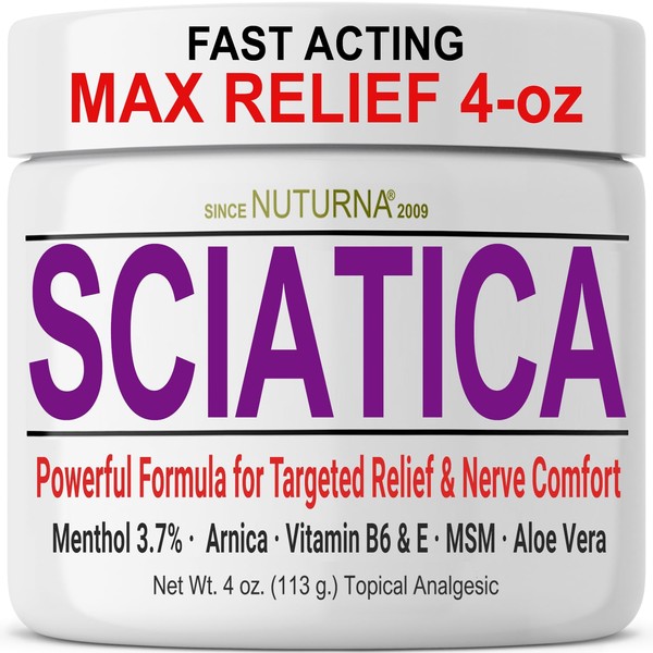 Sciatica Nerve Cream - Maximum Strength Comfort Cream for Feet,