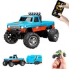 Flashstar Mini Rc Truck, 1:64 Scale Monster Truck Remote Control
