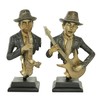 Deco 79 Polystone Musician Decorative Sculpture Home Decor Statues, Set